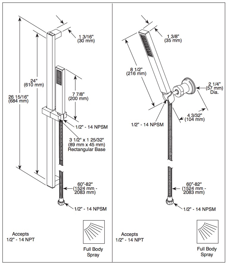 Delta 55530 Vero Handshower Wall Mount 