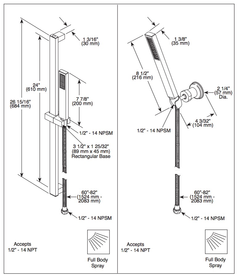 Delta 55530-SS Vero Handshower Wall Mount 