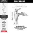 Delta 556-LPU-DST Dorval Single Hole Bathroom Faucet 1L