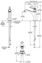Delta 556-LPU-DST Dorval Single Hole Bathroom Faucet 1L