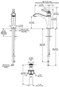 Delta 556-MPU-DST Dorval Single Hole Bathroom Faucet 1L