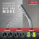 Delta 55799-PR 3-Setting H2Okinetic Wall Mt Handshower