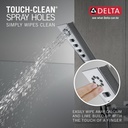 Delta 55799-PR 3-Setting H2Okinetic Wall Mt Handshower