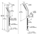 Delta 55799-PR 3-Setting H2Okinetic Wall Mt Handshower