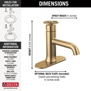 Delta 558-CZMPU-DST Trinsic Single-Hole Bathroom