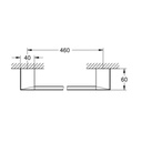 Grohe 40767000 Selection Cube Towel Holder Chrome 2
