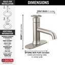 Delta 558-SSLPU-DST Trinsic Single-Hole Bathroom
