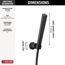 Delta 55808-BL Wall Mount Hand Shower 1.75 Gpm