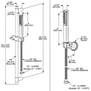 Delta 55808-BL Wall Mount Hand Shower 1.75 Gpm