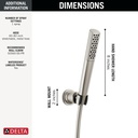Delta 55808-SS-PR Wall Mount Hand Shower 1.75 Gpm