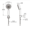 Delta 55884-BL 7-Setting Cleaning Wall Mount Hand Showe