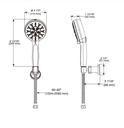 Delta 55884-CZ-PR 7-Setting Cleaning Wall Mount Hand Showe