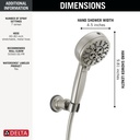 Delta 55884-SS-PR 7-Setting Cleaning Wall Mount Hand Showe