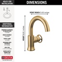 Delta 558HAR-CZ-DST Trinsic Single-Hole Bathroom