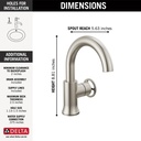 Delta 558HAR-SS-DST Trinsic Single-Hole Bathroom