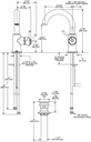 Delta 559HA-BL-DST Trinsic Single Handle High-Arc Lavatory 