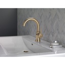 Delta 559HA-CZ-DST Trinsic Single Handle High-Arc Lavatory Champagne Bronze