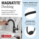 Delta 559HAR-BLPD-DST Trinsic Single Handle Pull Down Bathroom Faucet
