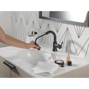 Delta 559HAR-BLPD-DST Trinsic Single Handle Pull Down Bathroom Faucet