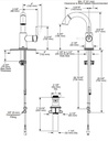 Delta 559HAR-CZPD-DST Trinsic Single Handle Pull Down Bathroom Faucet
