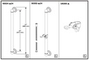 Delta 56302 Ada Kit Trad Wall Grab Bar, Mount, 60" Extendible Hose 