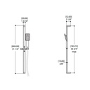 ALT 91284 Riga Thermostatic Shower System 3 Functions Chrome 2
