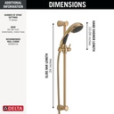 Delta 57014-CZ Slide Bar Handshower Champagne Bronze