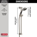 Delta 57014-SS Slide Bar Handshower 
