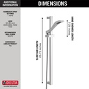 Delta 57051 Dryden Slide Bar Handshower 