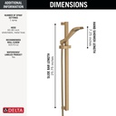 Delta 57051-CZ Dryden Slide Bar Handshower 