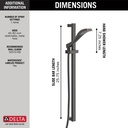 Delta 57051-RB Dryden Slide Bar Handshower 