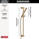 Delta 57085-CZ Trinsic Hand Shower Slide Bar Champagne Bronze