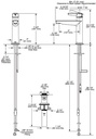 Delta 571-PR-LPU-DST Single Handle Bathroom Faucet