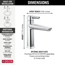 Delta 571-PR-MPU-DST Single Handle Bathroom Faucet