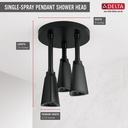 Delta 57140-BL25-L Led Pendant Raincan Single-Setting H2Okinetic 