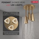 Delta 57140-CZ25-L Led Pendant Raincan Single-Setting H2Okinetic 
