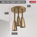 Delta 57140-CZ25-L Led Pendant Raincan Single-Setting H2Okinetic 