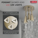 Delta 57140-PN25-L Led Pendant Raincan Single-Setting H2Okinetic 