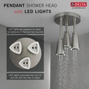 Delta 57140-SS25-L Led Pendant Raincan Single-Setting H2Okinetic 