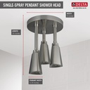 Delta 57140-SS25-L Led Pendant Raincan Single-Setting H2Okinetic 