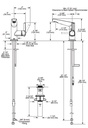 Delta 572-PR-MPU-DST Single Handle Bathroom Faucet