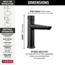 Delta 573-BLMPU-DST Single Handle Bathroom Faucet