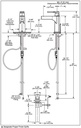 Delta 574-BLMPU-DST Zura Single Hole Single Handle-4" Plate/Metal Pop-Up Mpu 