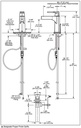 Delta 574-CSMPU-DST Zura Single Hole Single Handle-4" Plate/Metal Pop-Up Mpu 