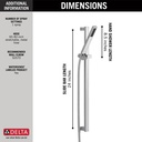 Delta 57530 Vero Handshower Slide Bar Chrome