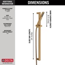 Delta 57530-CZ Vero Slide Bar Handshower Champagne Bronze