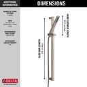 Delta 57530-SS Vero Handshower Slide Bar Stainless