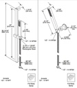 Delta 57530-SS Vero Handshower Slide Bar Stainless