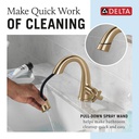 Delta 5776-CZPD-PR-DST Stryke Bath Collection Single Handle Pull Down Bathroom Faucet