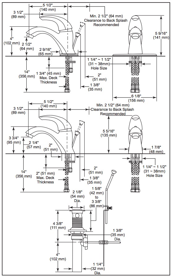 Delta 583LF-SSWF C Spout 1H Lavatory Faucet 